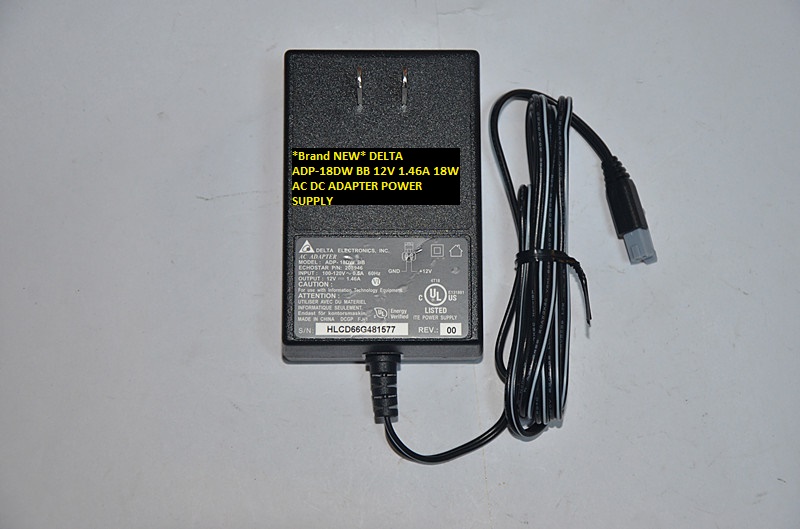 *Brand NEW* DELTA ADP-18DW BB 12V 1.46A 18W AC DC ADAPTER POWER SUPPLY